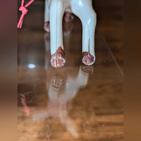 Vintage Pink Reindeer Ornament Hong Kong 60s - Picture 5 of 9